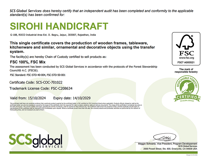 FSC Certificate Document
